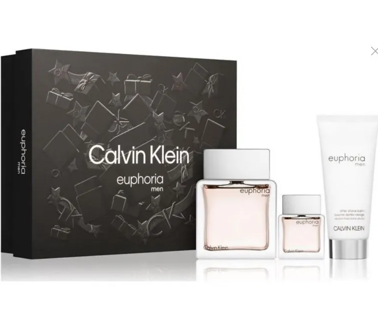 Calvin Klein Euphoria For Men Set (Edt 100Ml + A/Sh Balm 100Ml + Edt 15Ml)