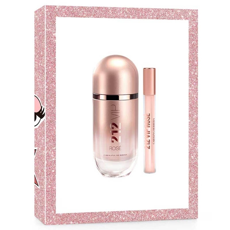 Carolina Herrera 212 Vip Rose Set (Edp 80Ml + Edp 10Ml)