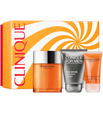 Clinique Happy For Men Set (Edc 100Ml + Scr/100Ml + Body/Hair/Gel/50)