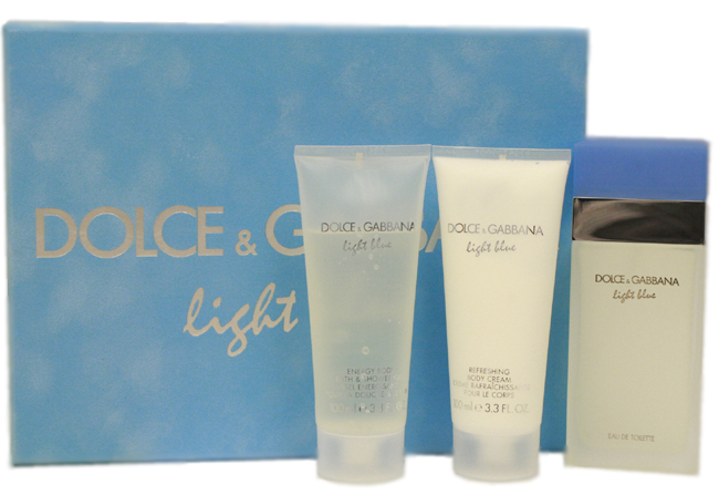 Dolce & Gabbana Light Blue Set (Edt 100Ml + Bod.Crem 100Ml + Sh.Gel 100Ml)