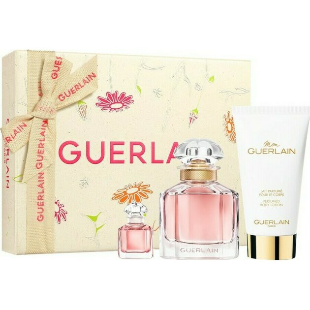 Guerlain Mon Set (Edp 50Ml + Edp 5Ml + B/L 75Ml)