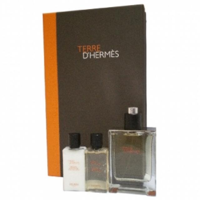 Hermes Terre D`Hermes Set (Edt 50Ml+A/Sh Balm 40Ml+Sh/Gel 40Ml)