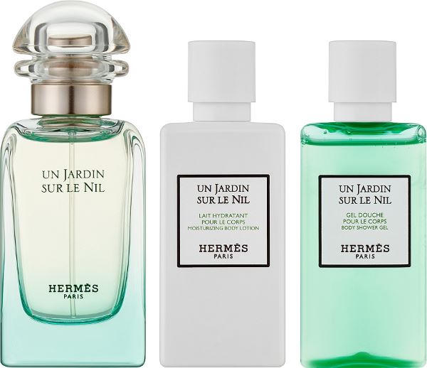 Hermes Un Jardin Sur Le Nil Set (Edt 50Ml + S/G 40Ml + B/Lot 40Ml)