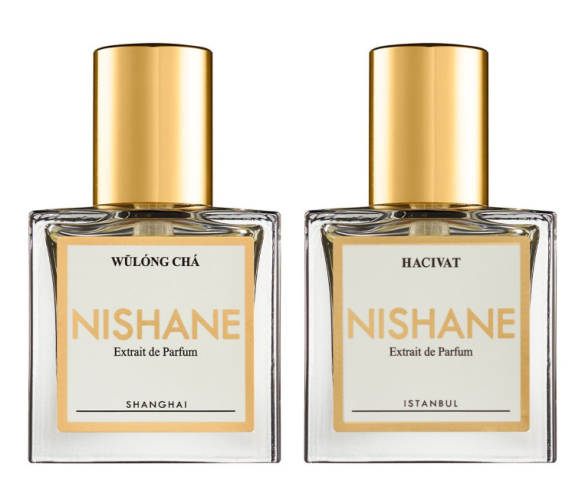 Nishane Set Parfum 15Ml Hacivat + Wulong Cha 15Ml