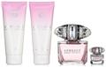 Versace Bright Crystal Set (Edt 90Ml + Edt 5Ml + B/Lot 100Ml + Sh/Gel 100Ml)