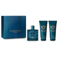 Versace Eros Set (Edt 50Ml +50 Ml Sh/G+50 Ml A-Sh/Balsam)
